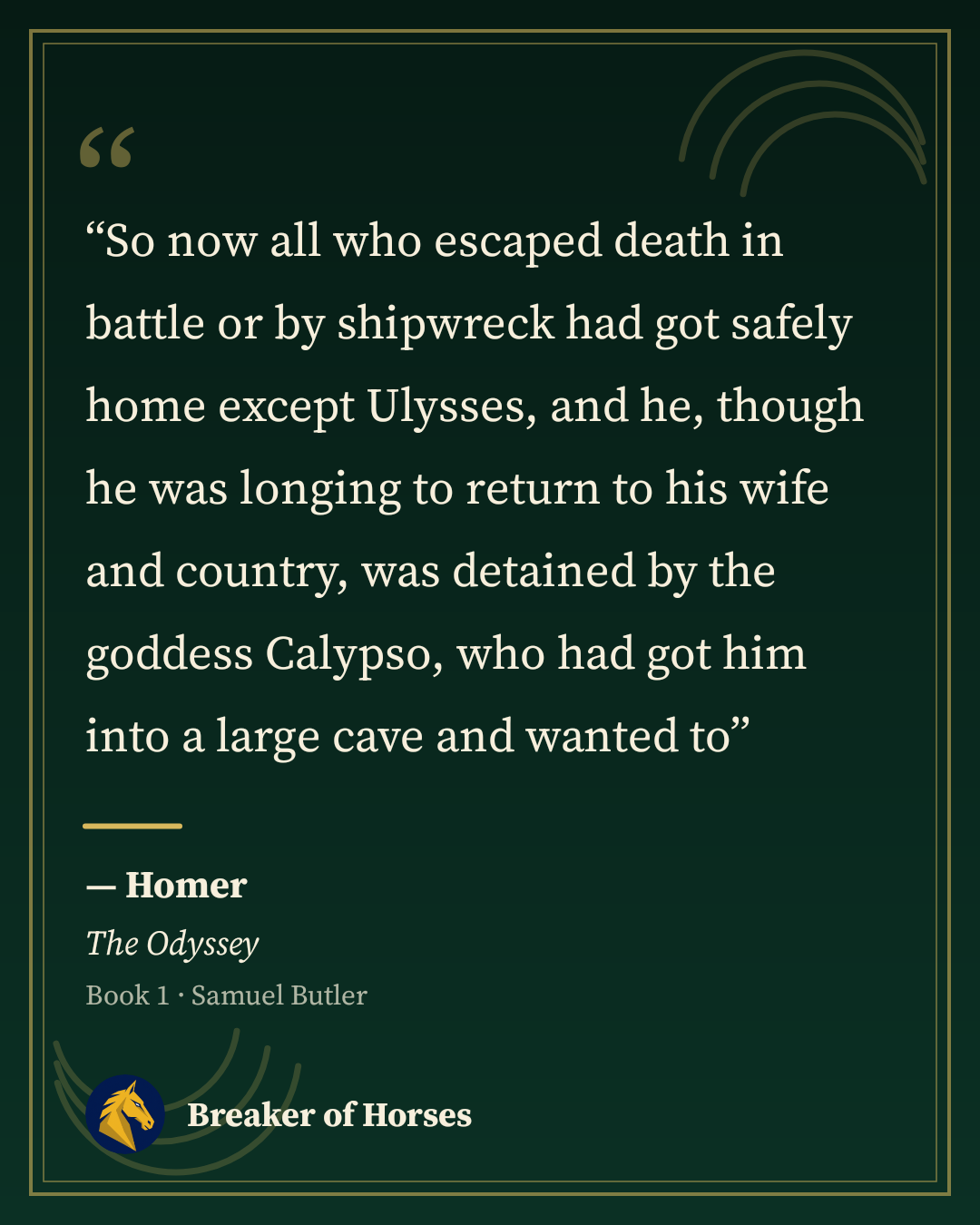 Shareable image generated from a passage in the Odyssey